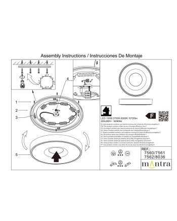 COIN * PLAFÓN REDONDO LED 100W - 2700-5000K - CON MANDO - BLANCO